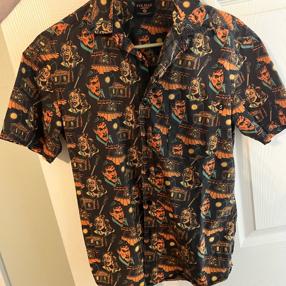 “Evil Dead” button-up shirt